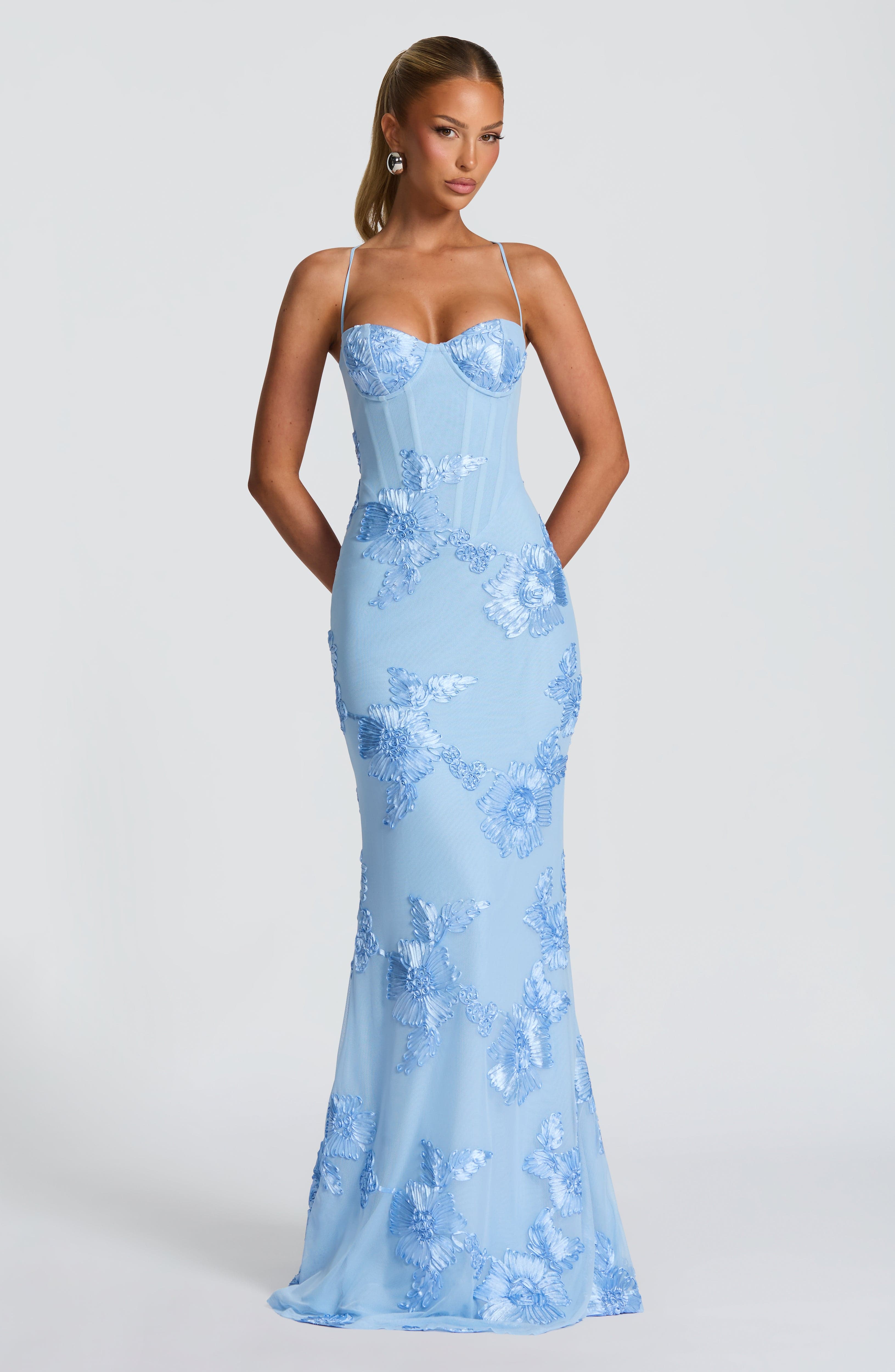 Akosua | Dreamy Floral Wedding Guest Maxi Dress for Women