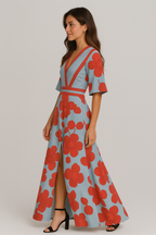 Alaia | Elegant Floral Maxi Formal Evening Gown for Women