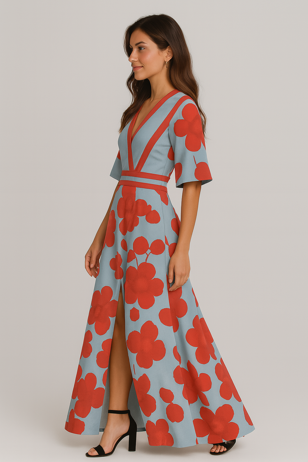 Alaia | Elegant Floral Maxi Formal Evening Gown for Women