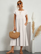 Lightweight, elegant Florence casual summer dress for women by Harrow, featuring a flowing design perfect for warm weather.