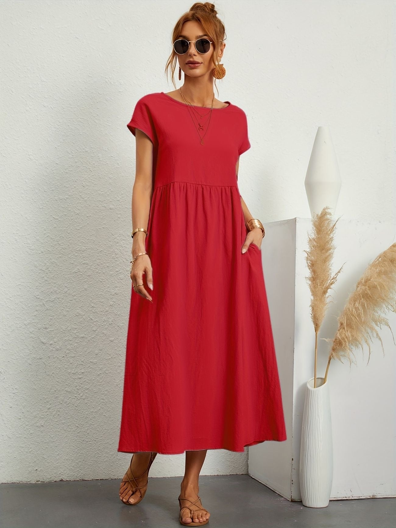 Lightweight Florence casual summer dress for women by Harrow, featuring a flowy design perfect for warm weather.