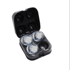 Silicone Ice Ball Mold for 4 Large Round Ice Cubes Reusable Dishwasher Safe BPA-Free
