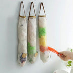 Fruit and Vegetable Storage Mesh Bag Hanging Organizer with Velcro Closure Breathable Reusable 40cm x 11cm