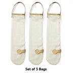 Fruit and Vegetable Storage Mesh Bag Hanging Organizer with Velcro Closure Breathable Reusable 40cm x 11cm