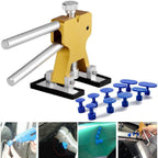 Paintless Dent Repair Kit With Golden Puller, Glue Tabs, Scratch Filler – Car Dent Removal Tool Set