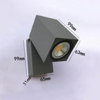 Waterproof LED Outdoor Spotlight 5W Aluminum Warm White Light for Garden Terrace Driveway