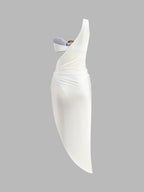 Alcyone | Effortless Elegant Mini Summer Dress for Women Open Back