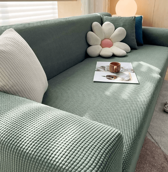 Sofa Cover Non-Slip Jacquard Fabric Machine Washable Protective Couch Wrap in Multiple Sizes and Colors
