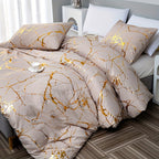 DreamScape Duvet Cover Set Soft Polyester-Cotton Blend Hotel Style Bedding All Sizes