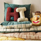 Plush Letter Pillow Soft Polyester Cotton Blend Customizable Kids Bedroom Decor 40 cm