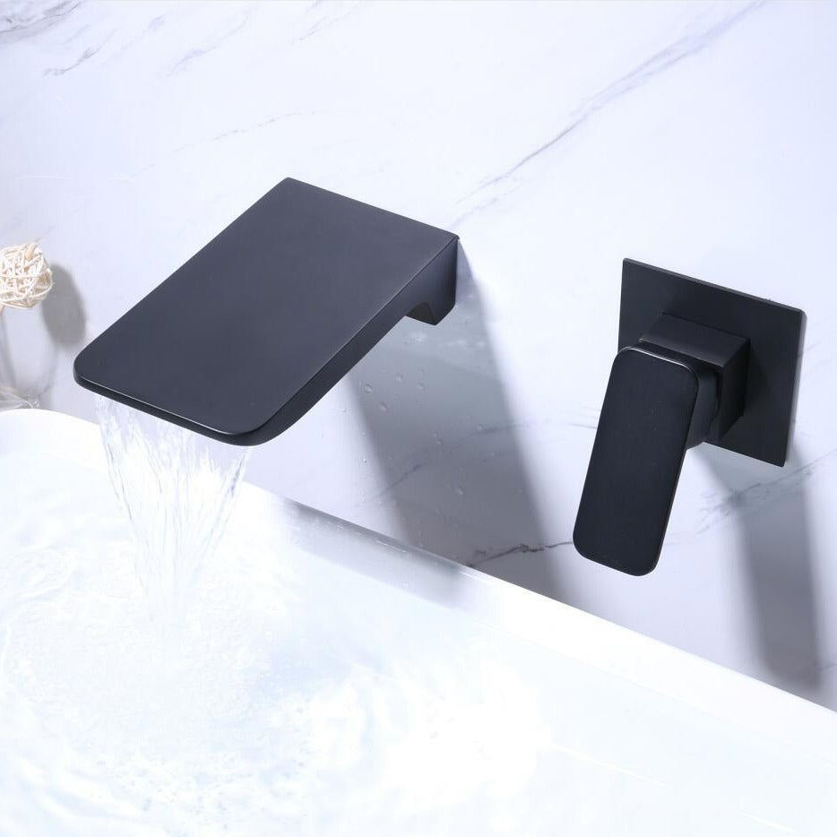 Harrow Modern Wall-Mounted Brass Water Tap Touchless Sensor Faucet Black Gold Chrome