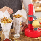 Automatic Electric Fruit and Vegetable Peeler with Adjustable Spikes and Non-Slip Base for Even Peeling