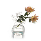 Transparent Glass Angel Vase Small and Large Decorative Borosilicate Clear Flower Vase
