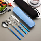 Harrow Stainless Steel Cutlery Set Portable Eco-Friendly Metal Dining Utensils with Certification
