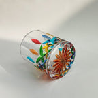 Hand-Painted Murano Glass Tumbler 201-300ml Handcrafted Colorful Drinking Glass