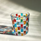 Hand-Painted Murano Glass Tumbler 201-300ml Handcrafted Colorful Drinking Glass