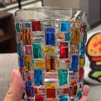 Hand-Painted Murano Glass Tumbler 201-300ml Handcrafted Colorful Drinking Glass