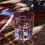 Hand-Painted Murano Glass Tumbler 201-300ml Handcrafted Colorful Drinking Glass