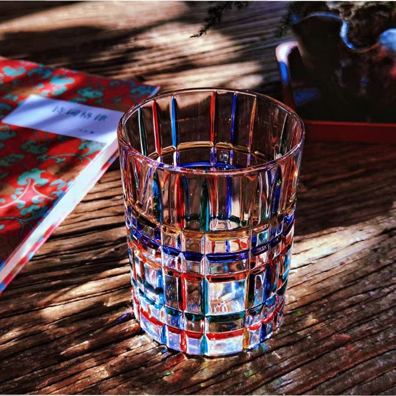 Hand-Painted Murano Glass Tumbler 201-300ml Handcrafted Colorful Drinking Glass