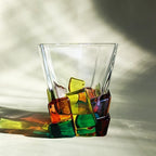 Hand-Painted Murano Glass Tumbler 201-300ml Handcrafted Colorful Drinking Glass