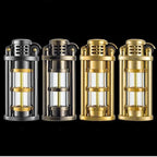 Transparent Windproof Metal Kerosene Flame Lighter Brass Compact 72mm