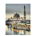 Paint By Number City Portrait Kit with Acrylic Paints and Brushes on Cotton Canvas 16x20 to 23.6x29.5 Inch