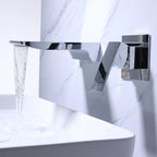 Harrow Modern Wall-Mounted Brass Water Tap Touchless Sensor Faucet Black Gold Chrome