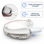 HearingPlus Rechargeable Digital Hearing Aid Clear Sound Amplification Comfortable Fit