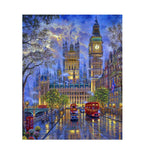 Paint By Number City Portrait Kit with Acrylic Paints and Brushes on Cotton Canvas 16x20 to 23.6x29.5 Inch