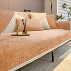 Chenille Sofa Cover Striped Pattern Soft Durable Slipcover Protector Machine Washable