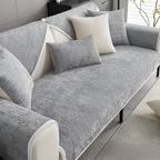 Chenille Sofa Cover Striped Pattern Soft Durable Slipcover Protector Machine Washable