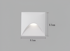 LuminiPath Waterproof IP65 LED Wall Light Motion Sensor Aluminum Indoor Outdoor 3W Warm White Cool White