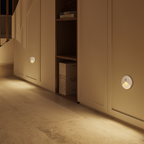 LuminiPath Waterproof IP65 LED Wall Light Motion Sensor Aluminum Indoor Outdoor 3W Warm White Cool White
