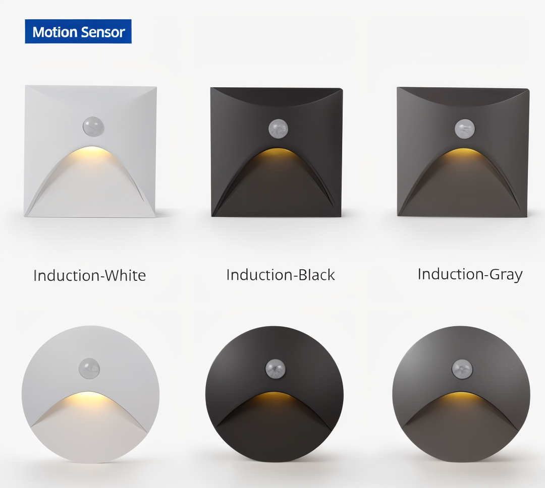 LuminiPath Waterproof IP65 LED Wall Light Motion Sensor Aluminum Indoor Outdoor 3W Warm White Cool White