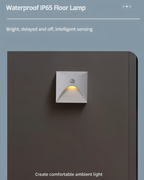 LuminiPath Waterproof IP65 LED Wall Light Motion Sensor Aluminum Indoor Outdoor 3W Warm White Cool White