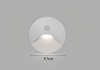 LuminiPath Waterproof IP65 LED Wall Light Motion Sensor Aluminum Indoor Outdoor 3W Warm White Cool White