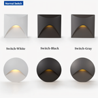 LuminiPath Waterproof IP65 LED Wall Light Motion Sensor Aluminum Indoor Outdoor 3W Warm White Cool White