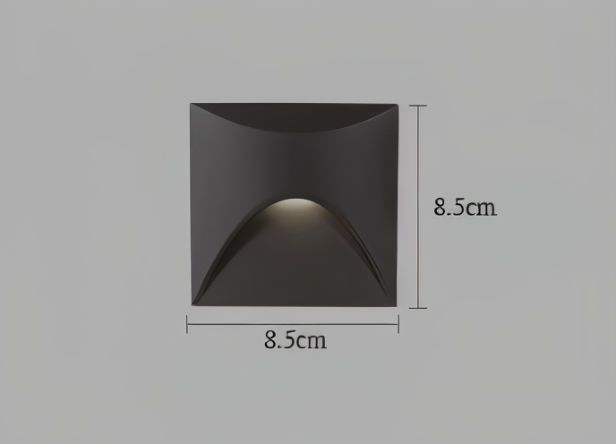 LuminiPath Waterproof IP65 LED Wall Light Motion Sensor Aluminum Indoor Outdoor 3W Warm White Cool White