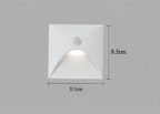 LuminiPath Waterproof IP65 LED Wall Light Motion Sensor Aluminum Indoor Outdoor 3W Warm White Cool White