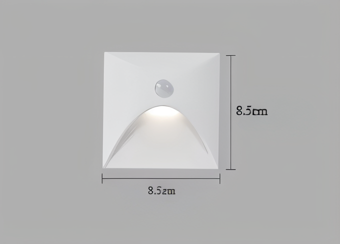 LuminiPath Waterproof IP65 LED Wall Light Motion Sensor Aluminum Indoor Outdoor 3W Warm White Cool White