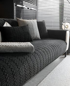 Velvet Sofa Cover Premium Soft Durable Slipcover for Living Room Furniture Protection