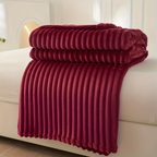 Breathable Plush Fleece Blanket Soft Warm Cozy Throw for Couch Bed Travel