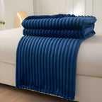 Breathable Plush Fleece Blanket Soft Warm Cozy Throw for Couch Bed Travel