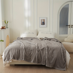 Breathable Plush Fleece Blanket Soft Warm Cozy Throw for Couch Bed Travel