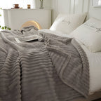 Breathable Plush Fleece Blanket Soft Warm Cozy Throw for Couch Bed Travel