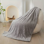 Breathable Plush Fleece Blanket Soft Warm Cozy Throw for Couch Bed Travel