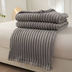 Breathable Plush Fleece Blanket Soft Warm Cozy Throw for Couch Bed Travel