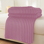 Breathable Plush Fleece Blanket Soft Warm Cozy Throw for Couch Bed Travel