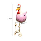 Durable Resin Chicken Statue Large Outdoor Garden Decor Weatherproof Whimsical Art