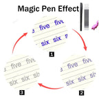 Kids Magic Copybooks Set with Disappearing Ink Pen Reusable Handwriting Practice Books 4-Pack with Pen Holder and Ink Cartridges